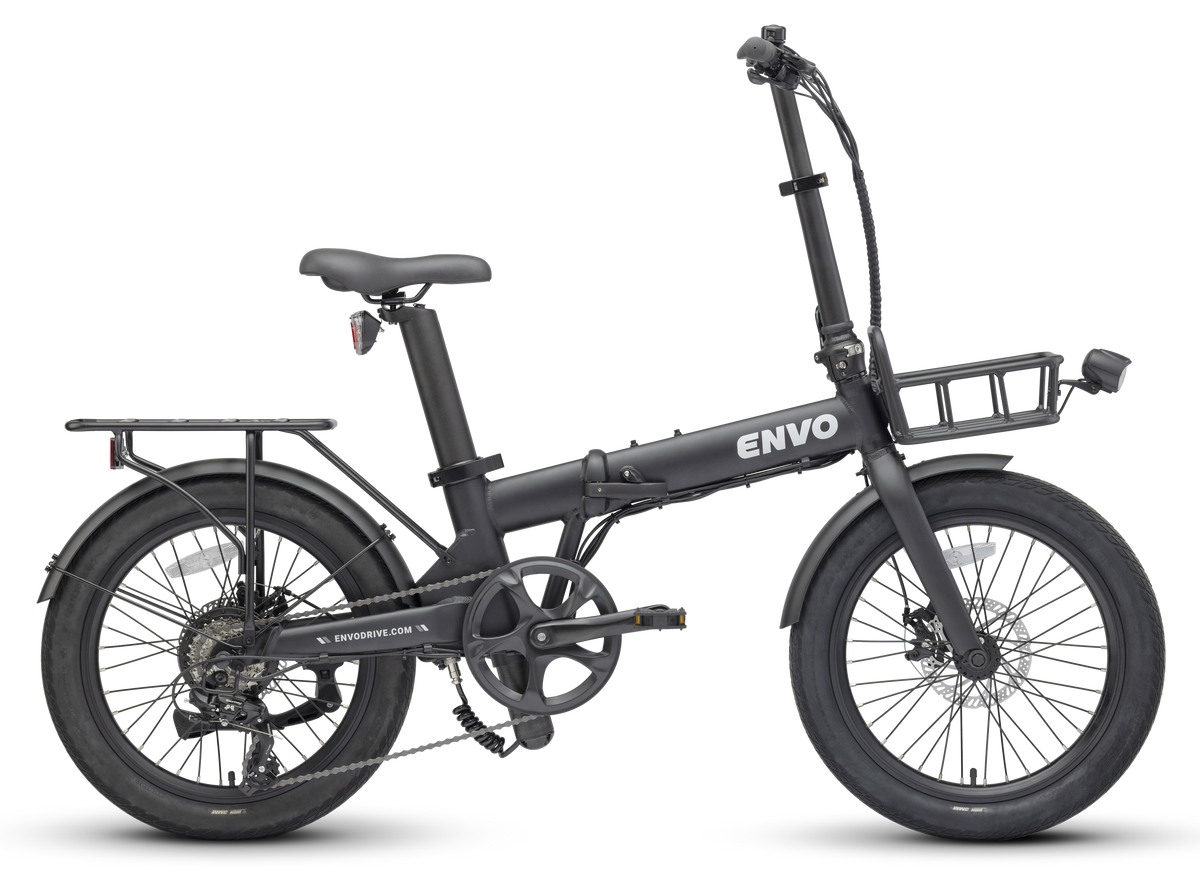ENVO Lynx 20 foldable e-bike side view showing the step-through frame.