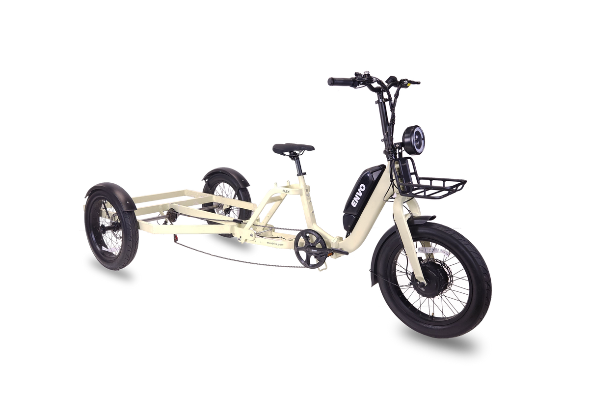 ENVO Cargo Trike front frame corner detail.