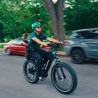 VTUVIA Gemini 1000W fat-tire electric bike component view