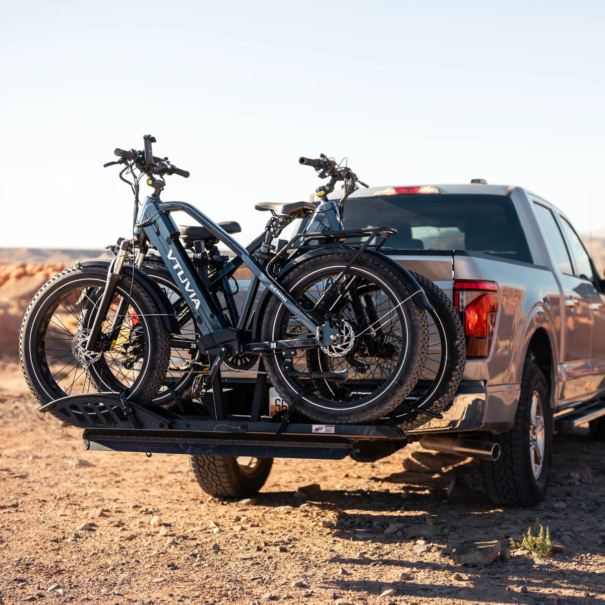 VTUVIA Gemini off-road electric bike outdoor profile with fat tires