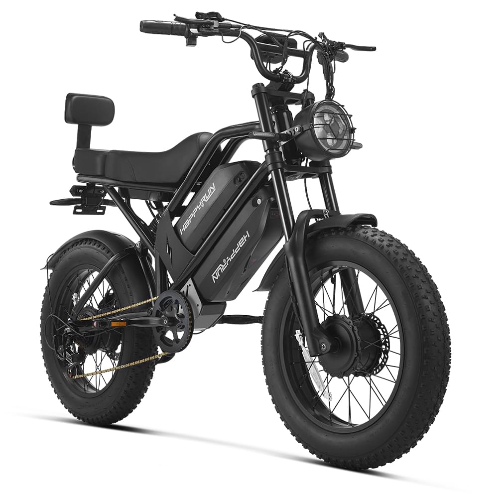 HappyRun G70 Pro Dual-Motor Dual-Battery Cargo Electric Bike, official HappyRun product image 3
