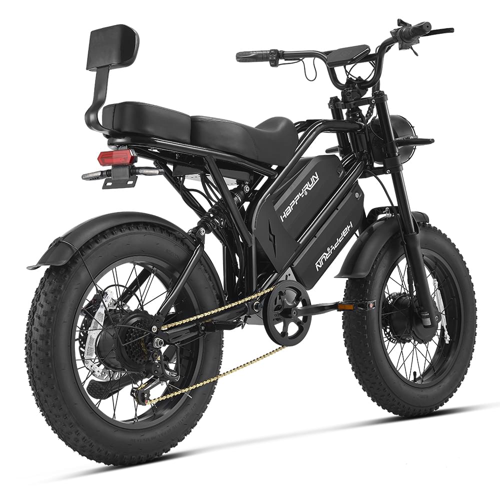 HappyRun G70 Pro Dual-Motor Dual-Battery Cargo Electric Bike, official HappyRun product image 5