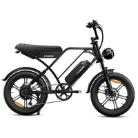 Black CycHunter 2.0 shown from the side with its dual-battery setup