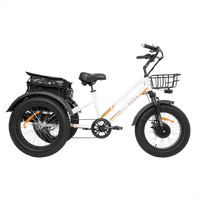 White DWMEIGI MG1703-ZEUS electric cargo trike side profile
