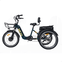 Green MG2302-SILVERADO electric tricycle, front three-quarter studio view