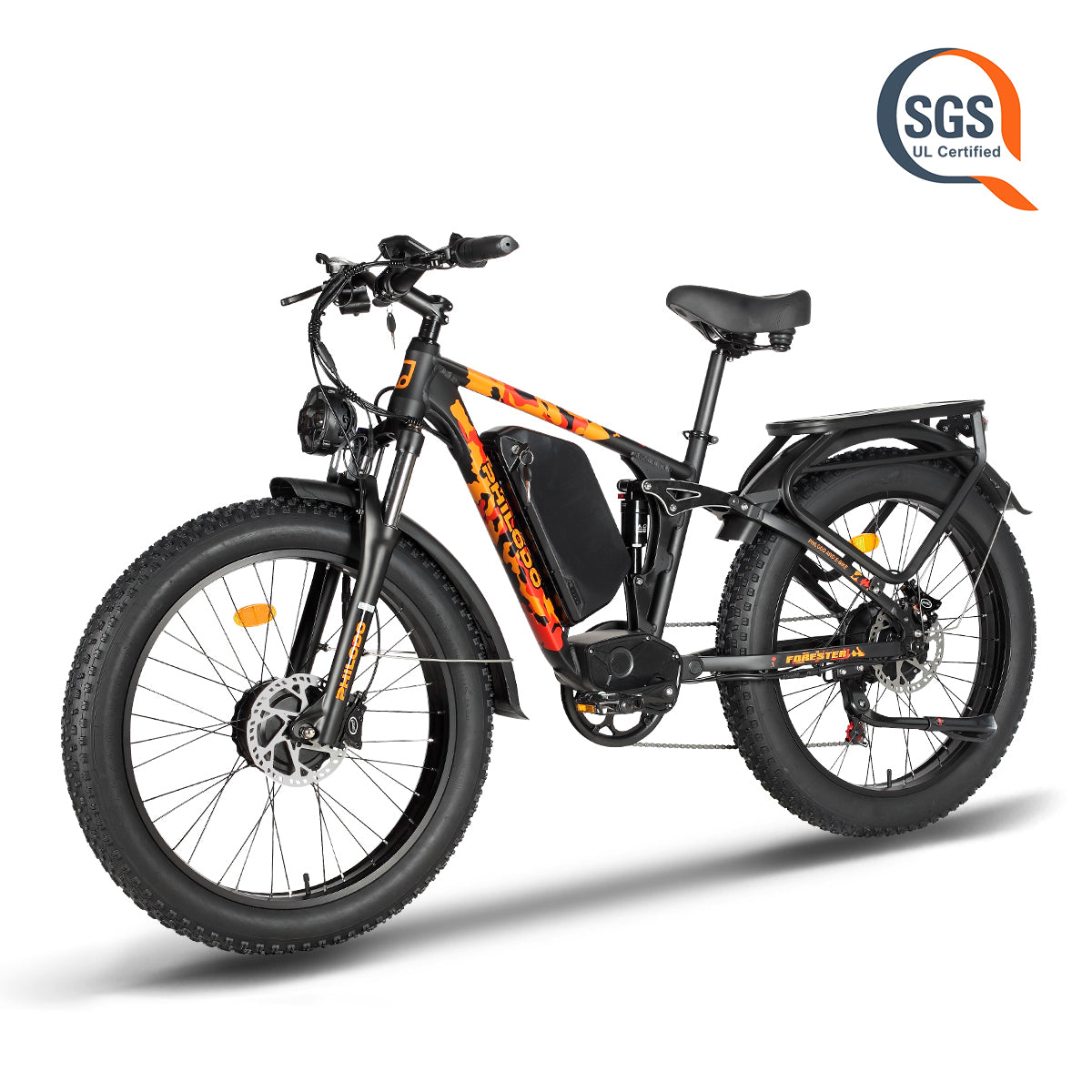 Philodo Forester 60V Dual Motor Full-Suspension Electric Bike, official Philodo image 4