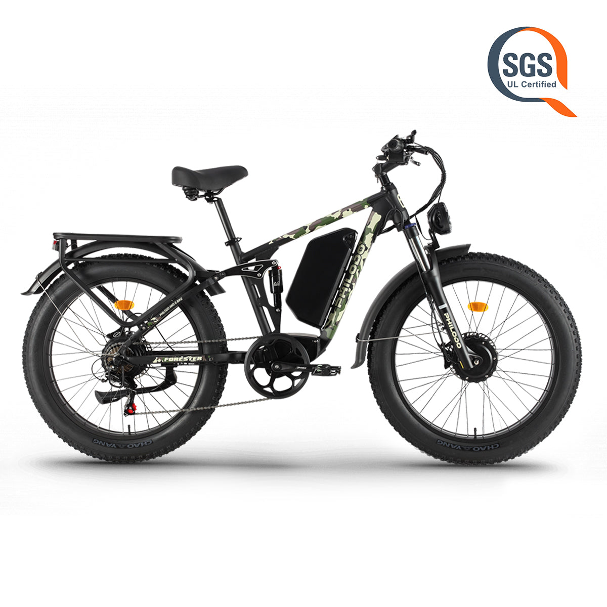 Philodo Forester 60V Dual Motor Full-Suspension Electric Bike, official Philodo image 2