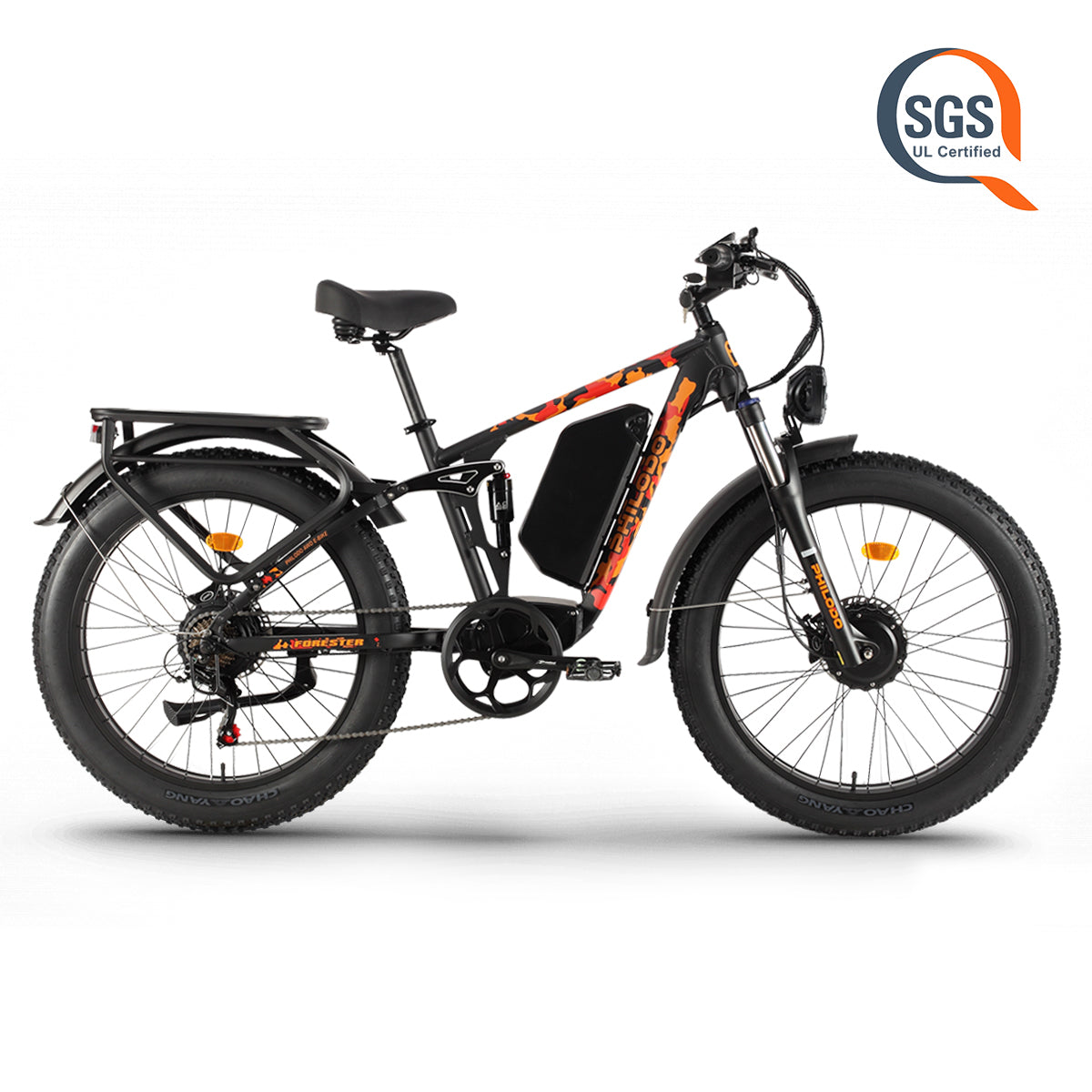 Philodo Forester 60V Dual Motor Full-Suspension Electric Bike, official Philodo image 1