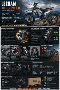 Jecham QF200 off-road electric dirt bike official product image 1