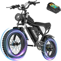 Ridstar Q20 1500W Fat-Tire Electric Bike full side profile