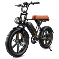 Front three-quarter view of the CycRun 2.0 with round headlight and fat tire