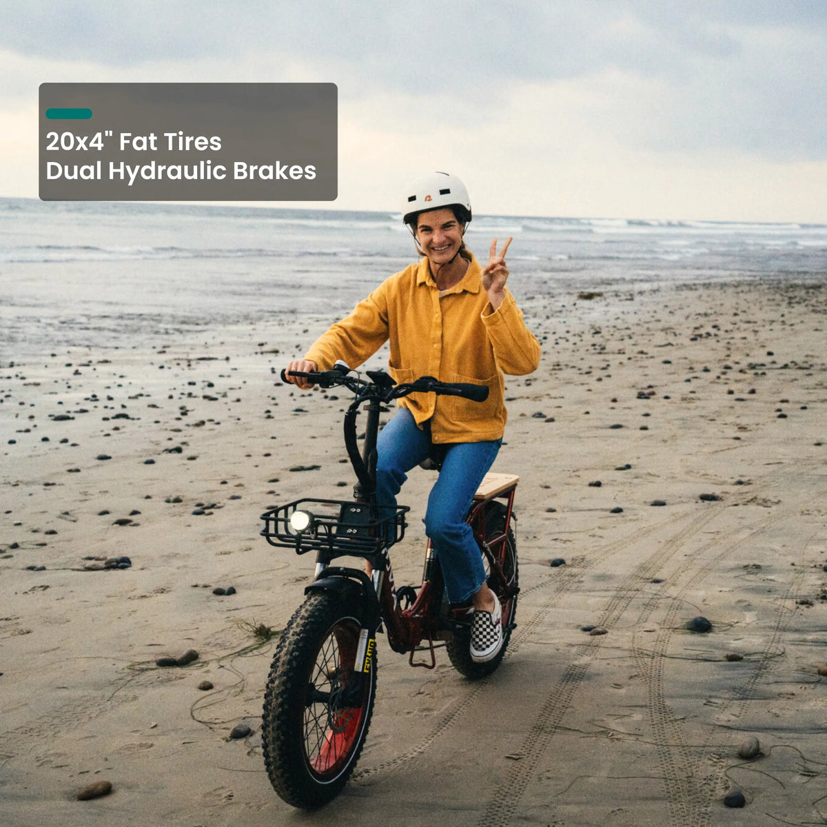 VTUVIA SF20H cargo-ready bike for beach paths
