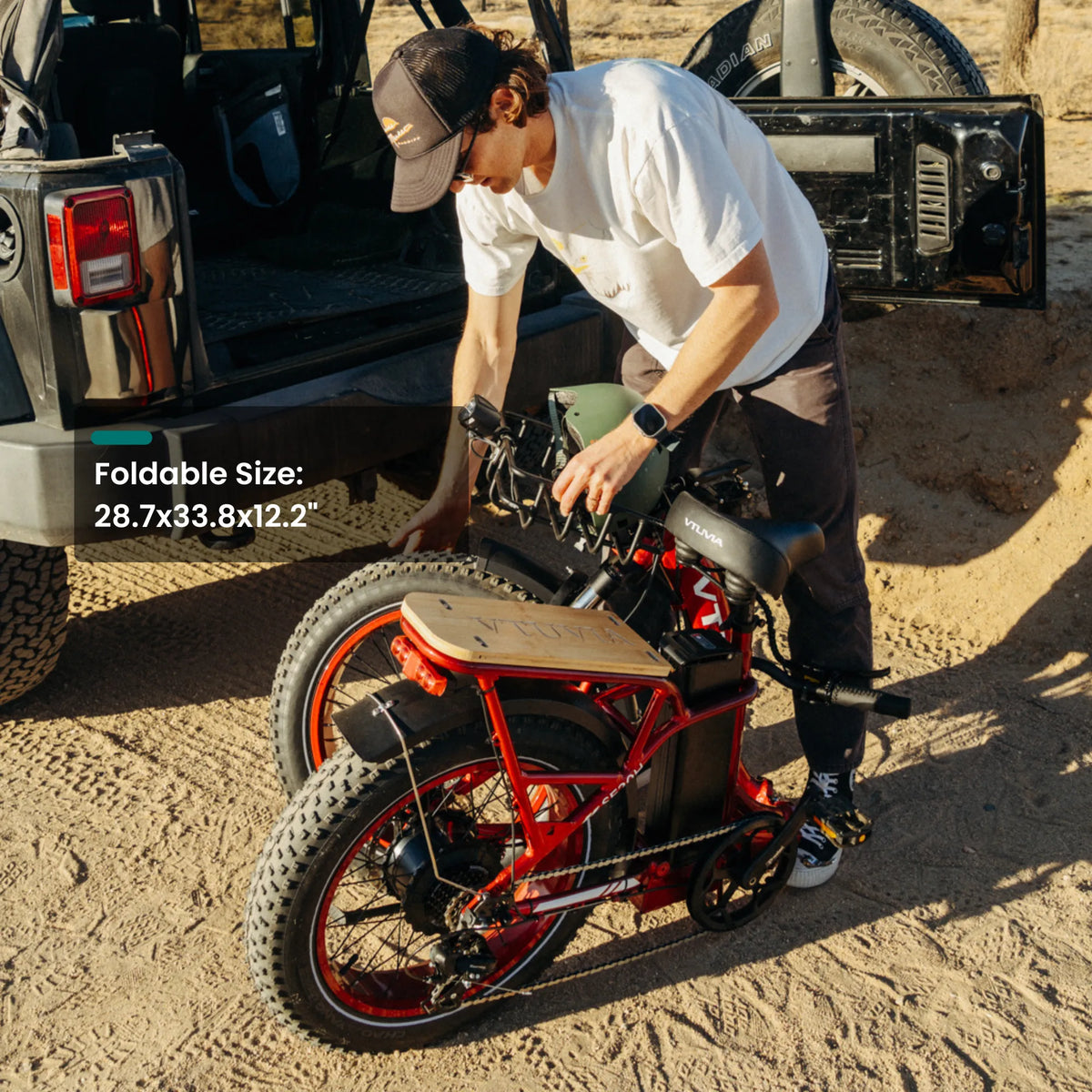 VTUVIA SF20H compact folded bike view