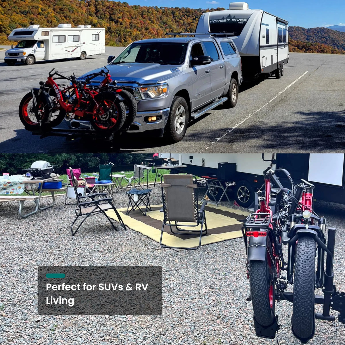 VTUVIA SF20H folded for RV travel