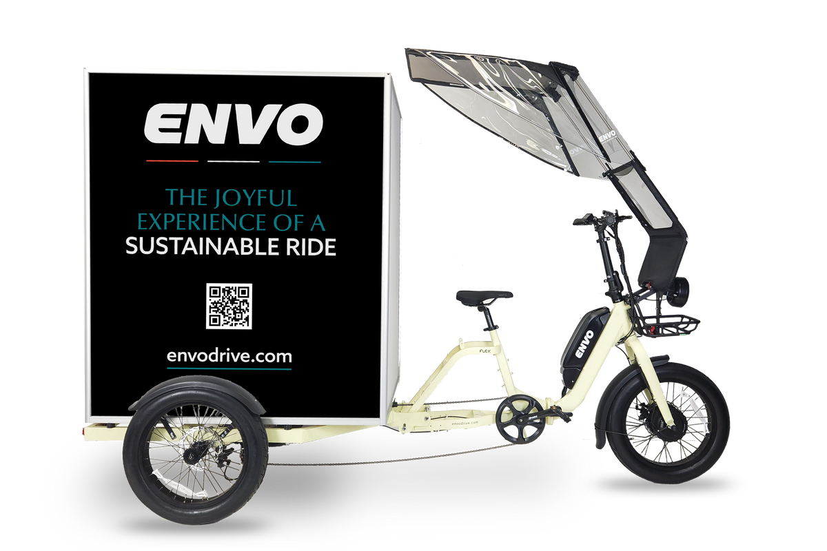 ENVO Cargo Trike side shield detail.