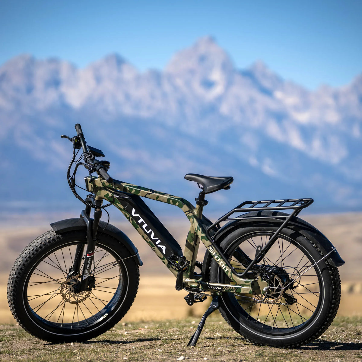 VTUVIA SN100 electric hunting bike trail-side product view