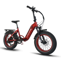 VTUVIA SX20 red electric bike rear angle