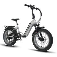 VTUVIA SX20 silver folding electric bike side profile