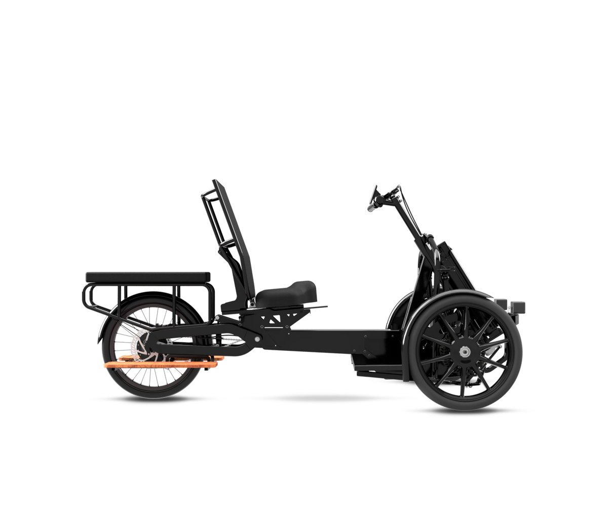 ENVO Veemo LT open electric trike in a studio product view.