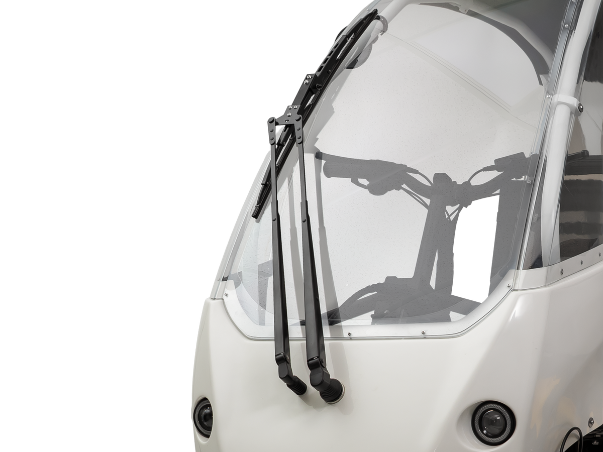 ENVO Veemo SE side detail showing the windshield wiper area.